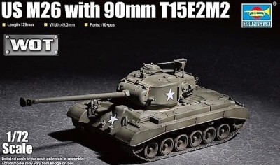 TRUMPETER 07170 1:72 US M26 with 90mm T15E2M2