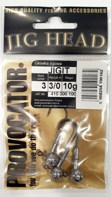 GŁÓWKA JIGOWA PROVOCATOR hak nr 3/0 waga 10g opak. 3szt