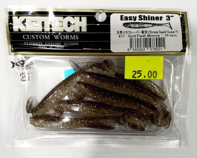 KEITECH EASY SHINER 3" (7,5cm) #417 GOLD FLASH MINNOW opak.- 10szt