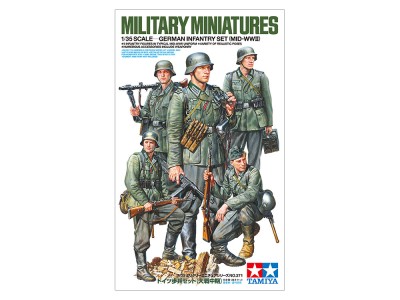 TAMIYA 35371 1:35 German Infantry Set (Mid-WWII)