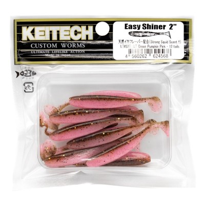 KEITECH EASY SHINER 2"(5,4cm) LT#52 Green Pumpkin Pink- opak.12szt