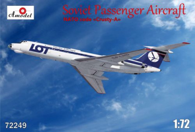 AMODEL 72249 1:72 Soviet passenger aircraft Tu-134 Crusty-A LOT