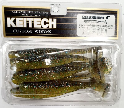 KEITECH EASY SHINER 4" (10cm) LT#51 Smoky Yellow (opak.- 7szt.)