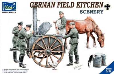 RIICH 35045 1:35 German Field Kitchen w/ Soldiers 