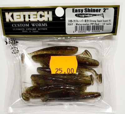 KEITECH EASY SHINER 2"(5,4cm) #208 Watermelon PP Red - opak.12szt