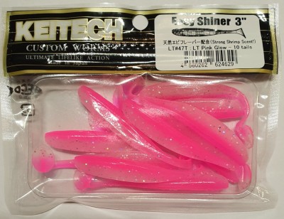 KEITECH EASY SHINER 3" (7,5cm) LT#47 Lt Pink Glow opak.- 10szt.