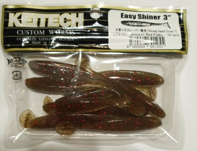 KEITECH EASY SHINER 3" (7,5cm) LT#14 Motoroil Red Flake opak.- 10szt.