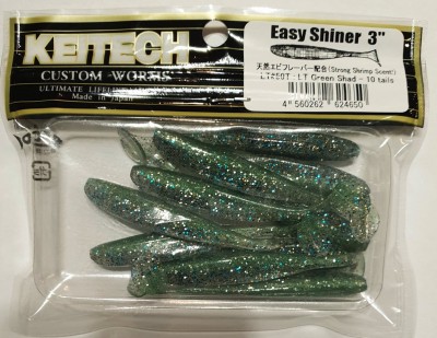 KEITECH EASY SHINER 3" (7,5cm) LT#50 Green Shad opak.- 10szt.
