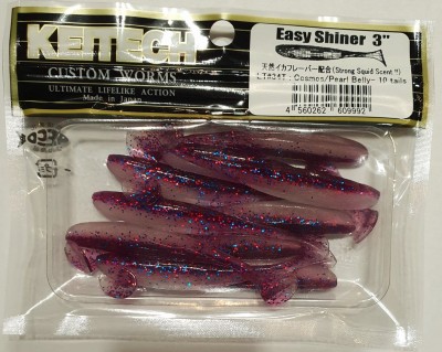 KEITECH EASY SHINER 3" (7,5cm) LT#34 Cosmos/Pearl Belly opak.- 10szt.