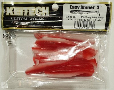 KEITECH EASY SHINER 3" (7,5cm) LT#10 Bloody Ice opak.- 10szt.
