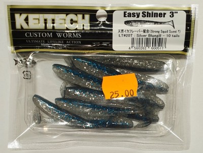 KEITECH EASY SHINER 3" (7,5cm) LT#20 Silver Bluegill opak.- 10szt.