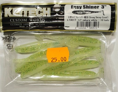 KEITECH EASY SHINER 3" (7,5cm) LT#01 SAKURA White opak.- 10szt.