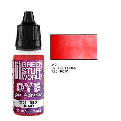 GSW 2404 DYE FOR RESINS - RED (barwnik do żywicy) 17ml