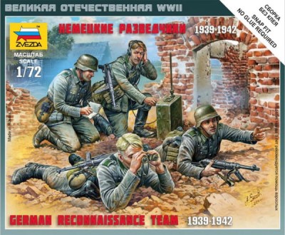 Zvezda 6153 1:72 German Reconnaissance Team 1939-1942 (Art of Tactic)