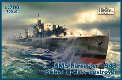 IBG 70010 1:700 HMS Harvester 1943 British H-class destroyer