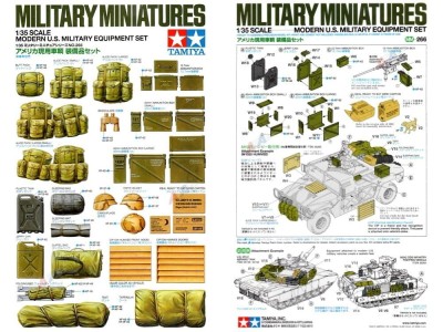 TAMIYA 35266 1:35 Modern US Military Equipment Set