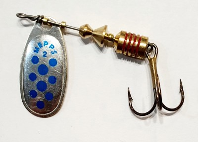 BŁYSTKA MEPPS AGLIA DECORE nr2 SREBRNY/NIEBIESKI (4,5g)