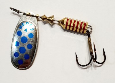 BŁYSTKA MEPPS AGLIA DECORE nr4 SREBRNY/NIEBIESKI (8g)