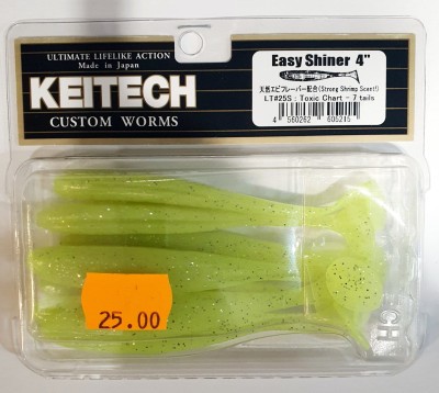 KEITECH EASY SHINER 4" (10cm) LT#25 Toxic Chart opak.- 7szt.