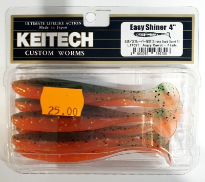 KEITECH EASY SHINER 4" (10cm) LT#05 Angry Carrot opak.- 7szt.