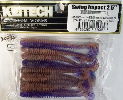 KEITECH SWING IMPACT 2,5" (6,35cm) LT#43 Purple Jerry - op. 10szt