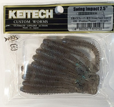 KEITECH SWING IMPACT 2,5" (6,35cm) #109 Pro Blue Pepper - op. 10szt