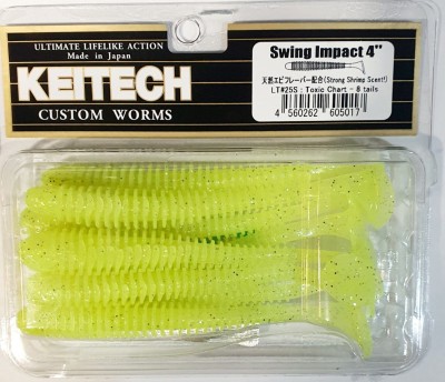KEITECH SWING IMPACT 4" (10cm) LT#25 Toxic Chart opak.- 8szt.