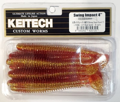 KEITECH SWING IMPACT 4" (10cm) LT#46 Red Gold opak.- 8szt.