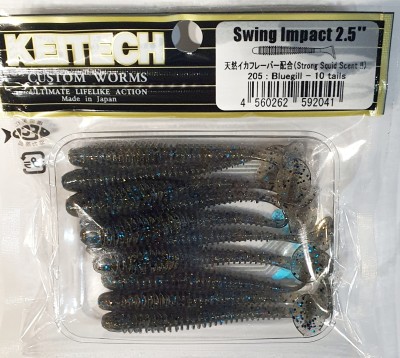 KEITECH SWING IMPACT 2,5" (6,35cm) #205 Bluegill - op. 10szt