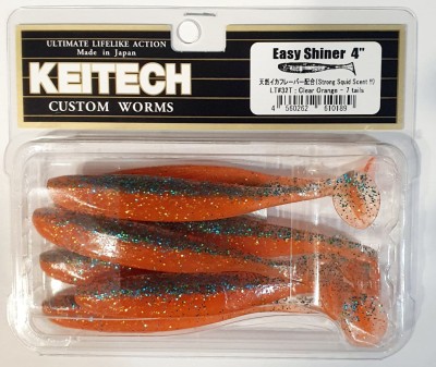 KEITECH EASY SHINER 4" (10cm) LT#32 Clear Orange - opak.7szt