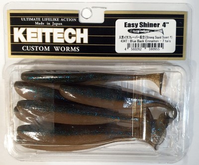 KEITECH EASY SHINER 4" (10cm) #434 Blue Back Cinnamon - opak.7szt