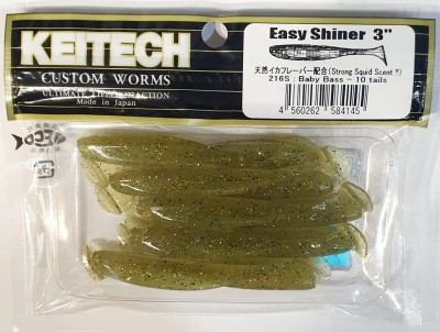 KEITECH EASY SHINER 3" (7,5cm) #216 Baby Bass opak.- 10szt