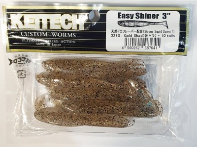 KEITECH EASY SHINER 3" (7,5cm) #321 Gold Shad opak.- 10szt