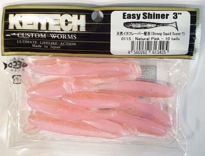 KEITECH EASY SHINER 3" (7,5cm) #011 NATURAL PINK opak.- 10szt