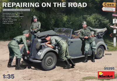 MINIART 35295 1:35 Repairing on the road ( Type 170V Cab)