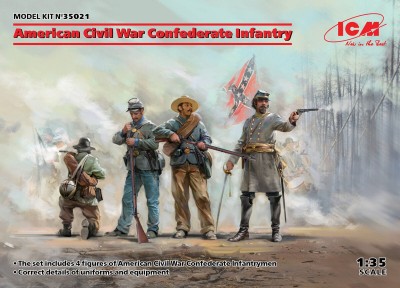 ICM 35021 1:35 American Civil War Confederate Infantry