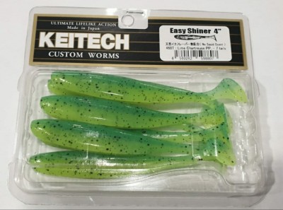 KEITECH EASY SHINER 4" (10cm) #468 Lime Chartreuse PP. opak.- 7szt.