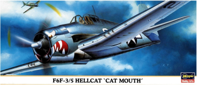 HASEGAWA 00181 1:72 F6F-3/S Hellcat Cat Mouth