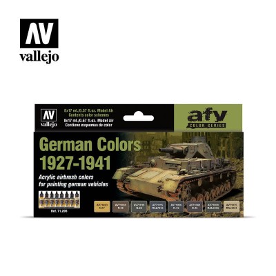 VALLEJO 71205 GERMAN COLORS 1927-1941 [PAINT SET]