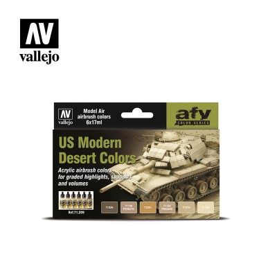 VALLEJO 71209 US MODERN DESERT COLORS [PAINT SET]