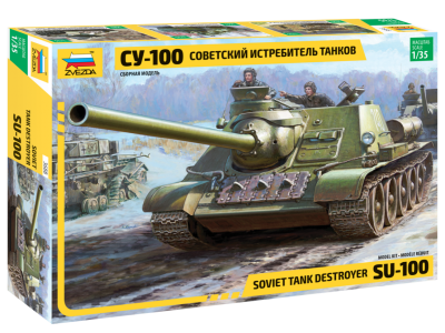ZVEZDA 3688 1:35 Soviet Tank Destroyer SU-100