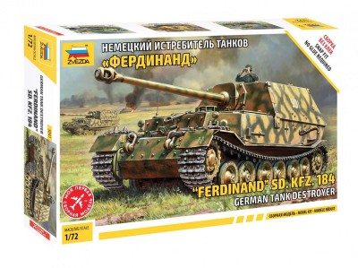 ZVEZDA 5041 1:72 German Tank Festroyer Ferdinand SD. KFZ. 184