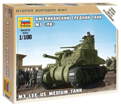 ZVEZDA 6264 1:100 M3 Lee US Medium Tank 
