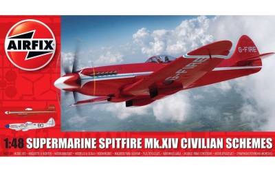 AIRFIX 05139 1:48 Supermarine Spitfire MkXIV Civilian Schemes