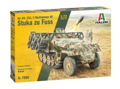 ITALERI 7080 1:72 Sd. Kfz. 251/1 Wurfrahmen 40 Stuka zu Fuss