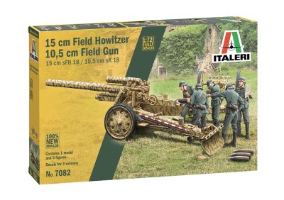 ITALERI 7082 1:72 15 cm Field Howitzer / 10,5 cm Field Gun 