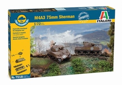 ITALERI 7518 1:72 M4A3 75mm SHERMAN