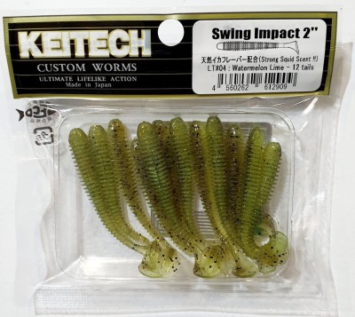 KEITECH SWING IMPACT 2" (5,4cm) LT#04 Watermelon Lime opak.- 12szt