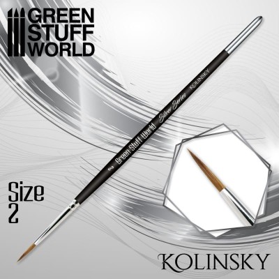 GSW 2355 PĘDZEL SILVER SERIES Siberian Kolinsky- nr 2
