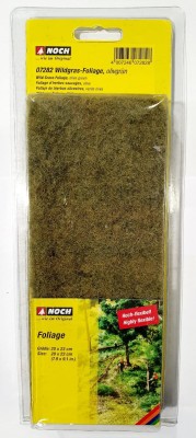 NOCH 07282 DZIKA TRAWA SIATKA LIŚCIASTA 20x23cm - OLIVE GREEN